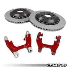 Load image into Gallery viewer, 034 Motorsport Brake Rotors - Slotted 034 Motorsport 350mm 2-Piece Floating Rear Brake Rotor Upgrade for MQB VW &amp; Audi
