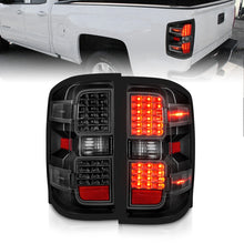 Load image into Gallery viewer, ANZO 15-19 Chevy Silverado 2500HD/3500HD (Factory Halogen Only) LED Tail Lights Black w/Clear Lens Tail Lights ANZO

