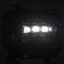 Load image into Gallery viewer, AlphaRex 14-18 GMC Sierra NOVA LED Proj Headlights Plnk Style Alpha Blk w/Activ Light/Seq Signal/DRL Headlights AlphaRex
