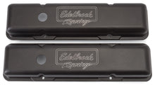 Load image into Gallery viewer, Edelbrock Valve Cover Victor Series Chevrolet 1959-1986 262-400 CI V8 Low Black Valve Covers Edelbrock

