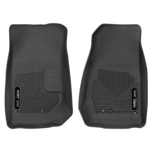 Load image into Gallery viewer, Husky Liners 2007-2014 Jeep Wrangler (2Dr/4Dr Unlimited) X-Act Contour Black Front Floor Liners Floor Mats - Rubber Husky Liners
