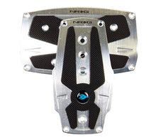 Load image into Gallery viewer, NRG Brushed Aluminum Sport Pedal A/T - Silver w/Black Rubber Inserts Pedal Covers NRG
