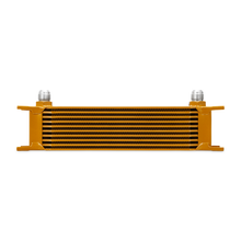 Load image into Gallery viewer, Mishimoto Universal 10 Row Oil Cooler - Gold Oil Coolers Mishimoto
