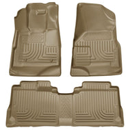 Husky Liners 09-12 Ford Escape/Mazda Tribute (Base/Hybrid) WeatherBeater Combo Tan Floor Liners Floor Mats - Rubber Husky Liners
