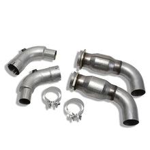 Load image into Gallery viewer, BBK 05-20 Dodge Challenger/Charger 6.1/6.2/6.4L Hemi 3in Catted High Flow Mid Pipe Connecting Pipes BBK
