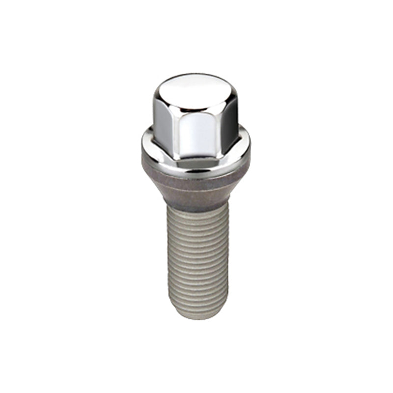 McGard Hex Lug Bolt (Cone Seat) M14X1.5 / 17mm Hex / 30.5mm Shank Length (Box of 50) - Chrome Wheel Bolts McGard