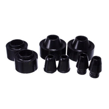 Load image into Gallery viewer, Energy Suspension 07-17 Jeep Wrangler (JK) Black Front &amp; Rear Coil Spring Spacer 1-3/4in Lift Set Bushing Kits Energy Suspension
