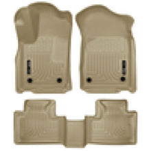 Load image into Gallery viewer, Husky Liners 16-22 Dodge Durango Weatherbeater Tan Front &amp; 2nd Seat Floor Liners Floor Mats - Rubber Husky Liners
