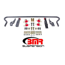 Load image into Gallery viewer, BMR 11-14 S197 Mustang Rear Hollow 25mm Adj. Sway Bar Kit w/ Bushings - Black Hammertone Sway Bars BMR Suspension
