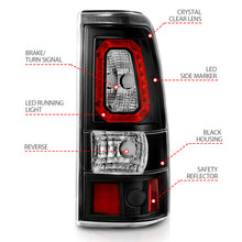 Load image into Gallery viewer, ANZO 2003-2006 Chevy Silverado 1500 LED Taillights Plank Style Black w/Clear Lens Tail Lights ANZO
