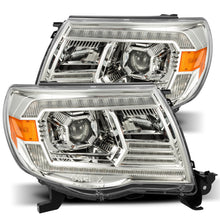 Load image into Gallery viewer, AlphaRex 05-11 Toyota Tacoma PRO-Series Projector Headlights Plank Style Design Chrome w/DRL Headlights AlphaRex
