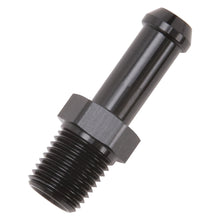 Load image into Gallery viewer, Edelbrock Hose End Straight 1/4In NPT to 3/8In Barb Black Anodize Fittings Edelbrock

