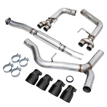 Load image into Gallery viewer, AWE Tuning Subaru WRX/STI VA/GV Sedan Track Edition Exhaust - Diamond Black Tips (102mm) Catback AWE Tuning   
