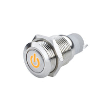 Load image into Gallery viewer, Oracle Power Symbol On/Off Flush Mount LED Switch - Amber SEE WARRANTY Light Accessories and Wiring ORACLE Lighting
