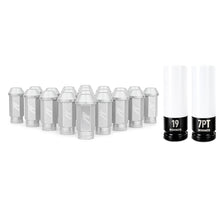 Load image into Gallery viewer, Mishimoto Aluminum Locking Lug Nuts 1/2 X 20 23pc Set Silver Lug Nuts Mishimoto
