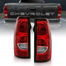 Load image into Gallery viewer, ANZO 2004-2007 Chevy Silverado Taillight Red/Clear Lens w/Black Trim (OE Replacement) Tail Lights ANZO
