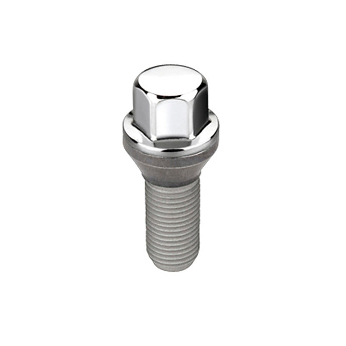McGard Hex Lug Bolt (Cone Seat) M12X1.25 / 17mm Hex / 22.0mm Shank Length (Box of 50) - Chrome Wheel Bolts McGard