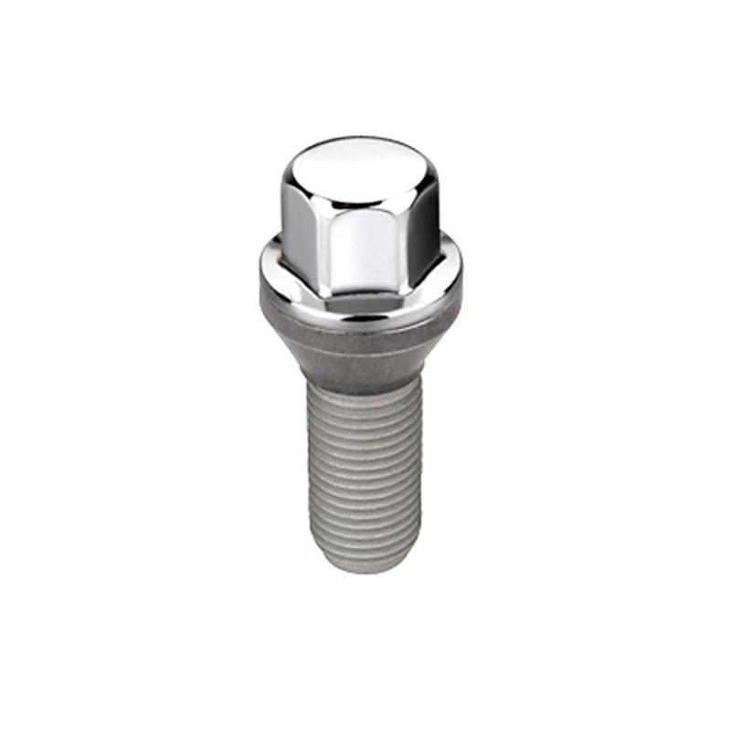 McGard Hex Lug Bolt (Cone Seat) M12X1.25 / 17mm Hex / 22.0mm Shank Length (Box of 50) - Chrome Wheel Bolts McGard