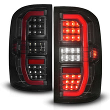 Load image into Gallery viewer, ANZO 14-18 GMC Sierra 1500 Full LED Taillights Black Housing Smoke Lens (w/C Light Bars) Tail Lights ANZO
