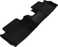 3D MAXpider 2013-2017 Honda Accord Coupe Kagu 2nd Row Floormats - Black Floor Mats - Rubber 3D MAXpider   