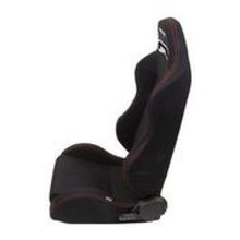Load image into Gallery viewer, NRG Sport Seats (Pair) Type-R Cloth w/NRG Logo - Black w/Red Stitch Reclineable Seats NRG
