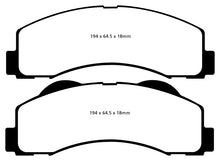 Load image into Gallery viewer, EBC 15+ Ford Expedition 3.5 Twin Turbo 2WD Yellowstuff Front Brake Pads Brake Pads - Performance EBC   
