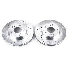 Load image into Gallery viewer, Power Stop 93-97 Infiniti J30 Front Evolution Drilled &amp; Slotted Rotors - Pair Brake Rotors - Slot &amp; Drilled PowerStop   
