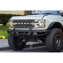 Load image into Gallery viewer, DV8 Offroad 21-22 Ford Bronco Factory Front Bumper Licence Relocation Bracket - Front License Plate Relocation DV8 Offroad

