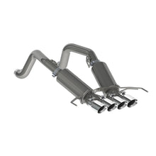 Load image into Gallery viewer, MBRP 14-19 Chevy Corvette V8 6.2L 3in T304 Dual Cat Back w/ 4in Quad Dual Wall Tips Catback MBRP
