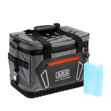 Load image into Gallery viewer, ARB Cooler Bag Charcoal w/ Red Highlights 15in L x 11in W x 9in H Holds 22 Cans Tow Straps ARB
