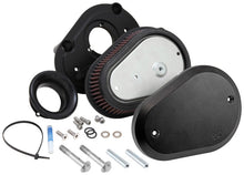 Load image into Gallery viewer, K&amp;N 00-16 Harley Davidson Street Metal Intake System Flare Black Cold Air Intakes K&amp;N Engineering   
