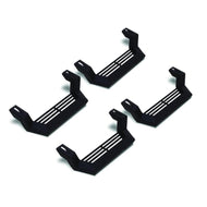 Rampage 1999-2019 Jeep Rock Rail Short Step Universal 4 Piece Set - Black Side Steps Rampage