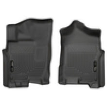 Load image into Gallery viewer, Husky Liners 2016 Nissan Titan XD Crew Cab WeatherBeater Front Row Black Floor Liners Floor Mats - Rubber Husky Liners
