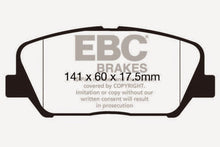 Load image into Gallery viewer, EBC 12-15 Hyundai Veloster 1.6 Turbo Yellowstuff Front Brake Pads Brake Pads - Performance EBC   

