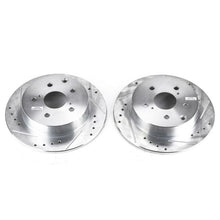Load image into Gallery viewer, Power Stop 09-10 Pontiac Vibe Rear Evolution Drilled &amp; Slotted Rotors - Pair Brake Rotors - Slot &amp; Drilled PowerStop   
