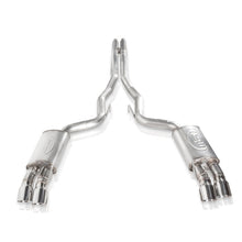 Load image into Gallery viewer, Stainless Works 2018+ Ford Mustang GT 3in Redline Series Catback H-Pipe w/Active Valves &amp; Quad Tips Catback Stainless Works
