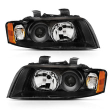 Load image into Gallery viewer, ANZO 2002-2005 Audi A4 Projector Headlight Black G2 (Halogen Type) Headlights ANZO
