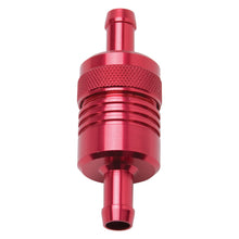 Load image into Gallery viewer, Edelbrock Fuel Filter Aluminum 3In X 01/ 1/8In 3/8In Inlet/Outlet Red Fuel Filters Edelbrock
