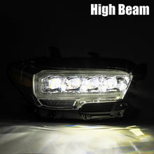 Load image into Gallery viewer, AlphaRex 16-20 Toyota Tacoma NOVA LED Projector Headlights Plank Style Black w/Activation Light Headlights AlphaRex

