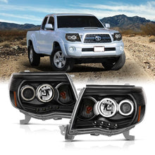 Load image into Gallery viewer, ANZO 2005-2011 Toyota Tacoma Projector Headlights w/ Halo Black Headlights ANZO
