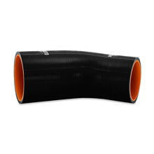 Load image into Gallery viewer, Mishimoto Silicone Reducer Coupler 45 Degree 3in to 3.25in - Black Silicone Couplers &amp; Hoses Mishimoto
