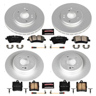Power Stop 2003 Mercedes-Benz C230 Front & Rear Z23 Coated Brake Kit Brake Kits - Performance D&S PowerStop