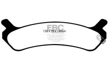 Load image into Gallery viewer, EBC 89-94 Hyundai Sonata 3.0L Yellowstuff Rear Brake Pads Brake Pads - Performance EBC   
