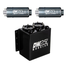 Load image into Gallery viewer, DeatschWerks 2.5L Modular Surge Tank (Incl. 2 DW250iL In-Line Fuel Pump) Surge Tanks DeatschWerks
