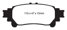 Load image into Gallery viewer, EBC 10+ Lexus RX350 3.5 (Japan) Greenstuff Rear Brake Pads Brake Pads - Performance EBC   
