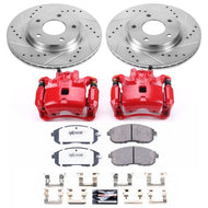 Power Stop 13-18 Nissan Sentra Front Z26 Street Warrior Brake Kit w/Calipers Brake Kits - Performance D&S PowerStop   