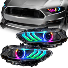 Load image into Gallery viewer, Oracle Lighting 18-23 Ford Mustang Dynamic ColorSHIFT LED Headlights - Black Series SEE WARRANTY Headlights ORACLE Lighting   
