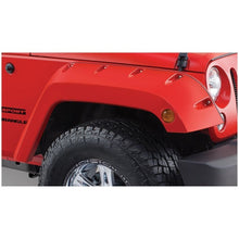 Load image into Gallery viewer, Bushwacker 07-18 Jeep Wrangler Pocket Style Flares 2pc - Black Fender Flares Bushwacker
