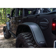 Load image into Gallery viewer, Bushwacker 2018+ Jeep Wrangler (JL) Unlimited Flat Style Flares 4pc - Black Fender Flares Bushwacker
