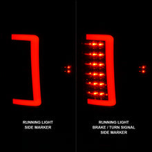 Load image into Gallery viewer, ANZO 2007-2013 GMC Sierra LED Tail Lights w/ Light Bar Black Housing Smoke Lens Tail Lights ANZO
